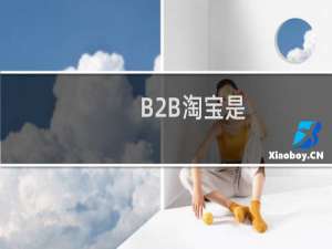 B2B淘宝是