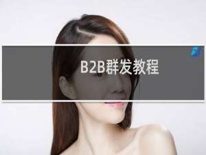 B2B群发教程