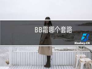 BB霜哪个套路