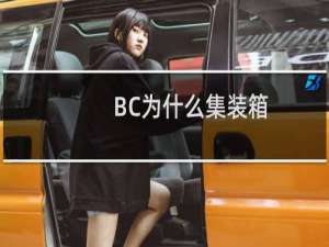 BC为什么集装箱