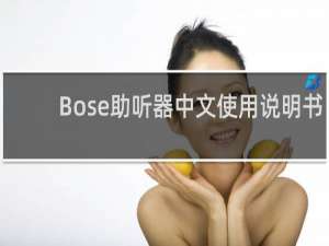 Bose助听器中文使用说明书