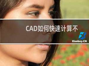 CAD如何快速计算不规则图形面积