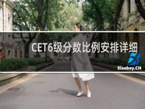 CET6级分数比例安排详细