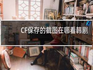 CF保存的截图在哪看韩剧