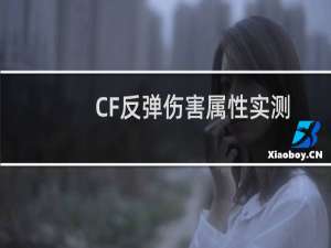 CF反弹伤害属性实测