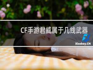 CF手游君威属于几线武器