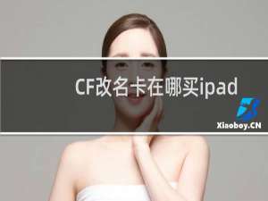 CF改名卡在哪买ipad