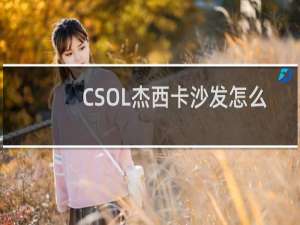 CSOL杰西卡沙发怎么