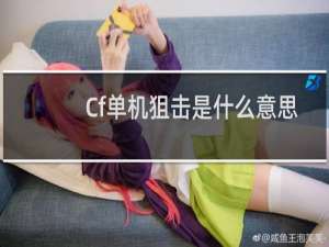 Cf单机狙击是什么意思
