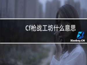 Cf枪战工坊什么意思
