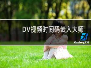 【DV视频时间码嵌入大师】免费DV视频时间码嵌入大师软件下载