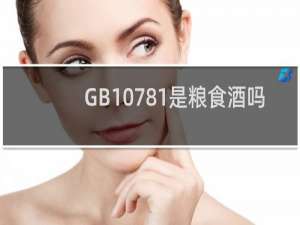 GB10781是粮食酒吗