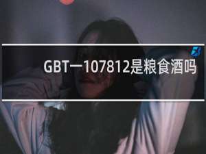 GBT一107812是粮食酒吗