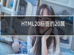 HTML 标签的 属性