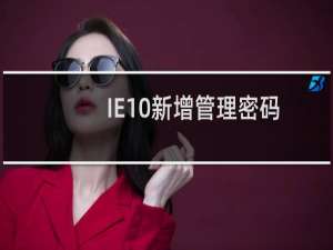 IE10新增管理密码功能