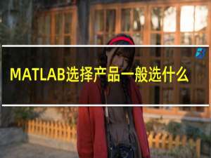 MATLAB选择产品一般选什么