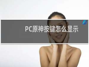 PC原神按键怎么显示