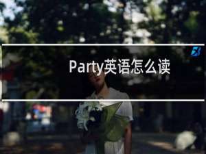 Party英语怎么读