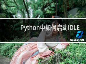 Python中如何启动IDLE