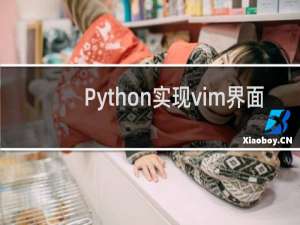 Python实现vim界面