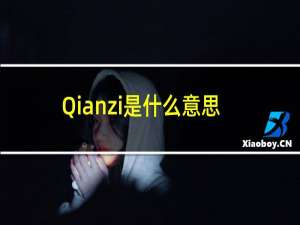 Qianzi是什么意思