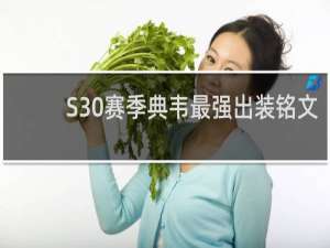S30赛季典韦最强出装铭文