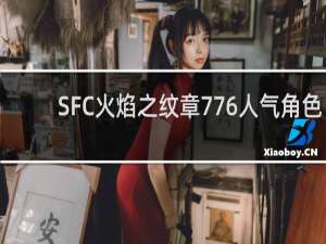 SFC火焰之纹章776人气角色