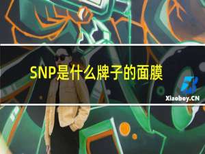 SNP是什么牌子的面膜