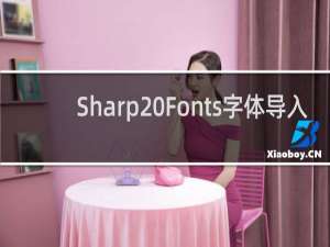 Sharp Fonts字体导入