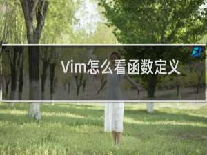 Vim怎么看函数定义