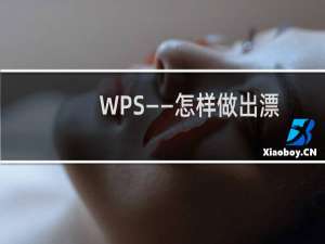 WPS——怎样做出漂亮的文本框