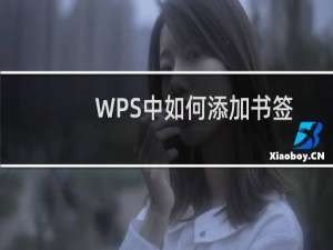WPS中如何添加书签