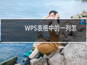 WPS表格中的一列怎么拆分成两列内容?