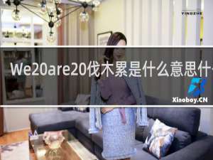 We are 伐木累是什么意思什么梗
