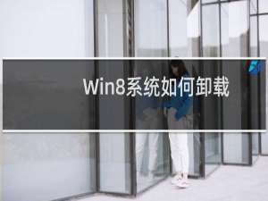 Win8系统如何卸载应用软件?