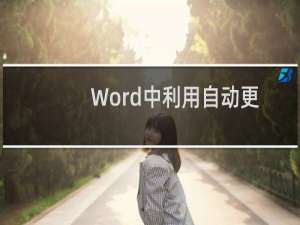Word中利用自动更正快速输入常用专业术语