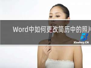 Word中如何更改简历中的照片