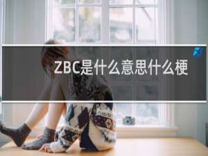 ZBC是什么意思什么梗
