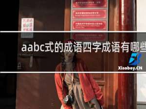 aabc式的成语四字成语有哪些