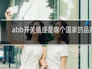 abb开关插座是哪个国家的品牌