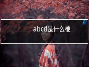 abcd是什么梗