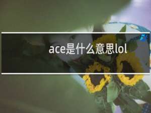 ace是什么意思lol