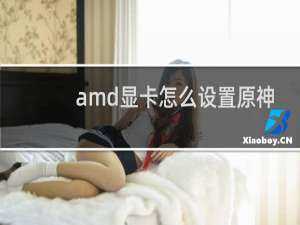 amd显卡怎么设置原神