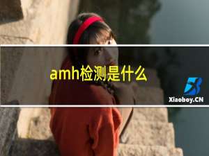 amh检测是什么（AMH检测是什么意思）