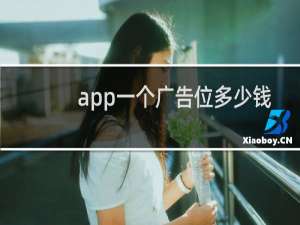 app一个广告位多少钱