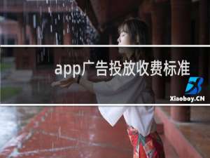app广告投放收费标准