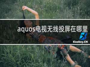 aquos电视无线投屏在哪里