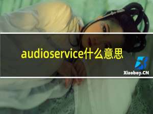 audioservice什么意思