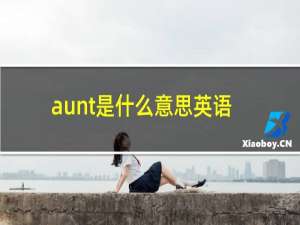 aunt是什么意思英语