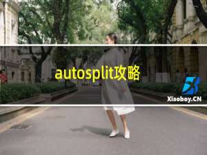 autosplit攻略